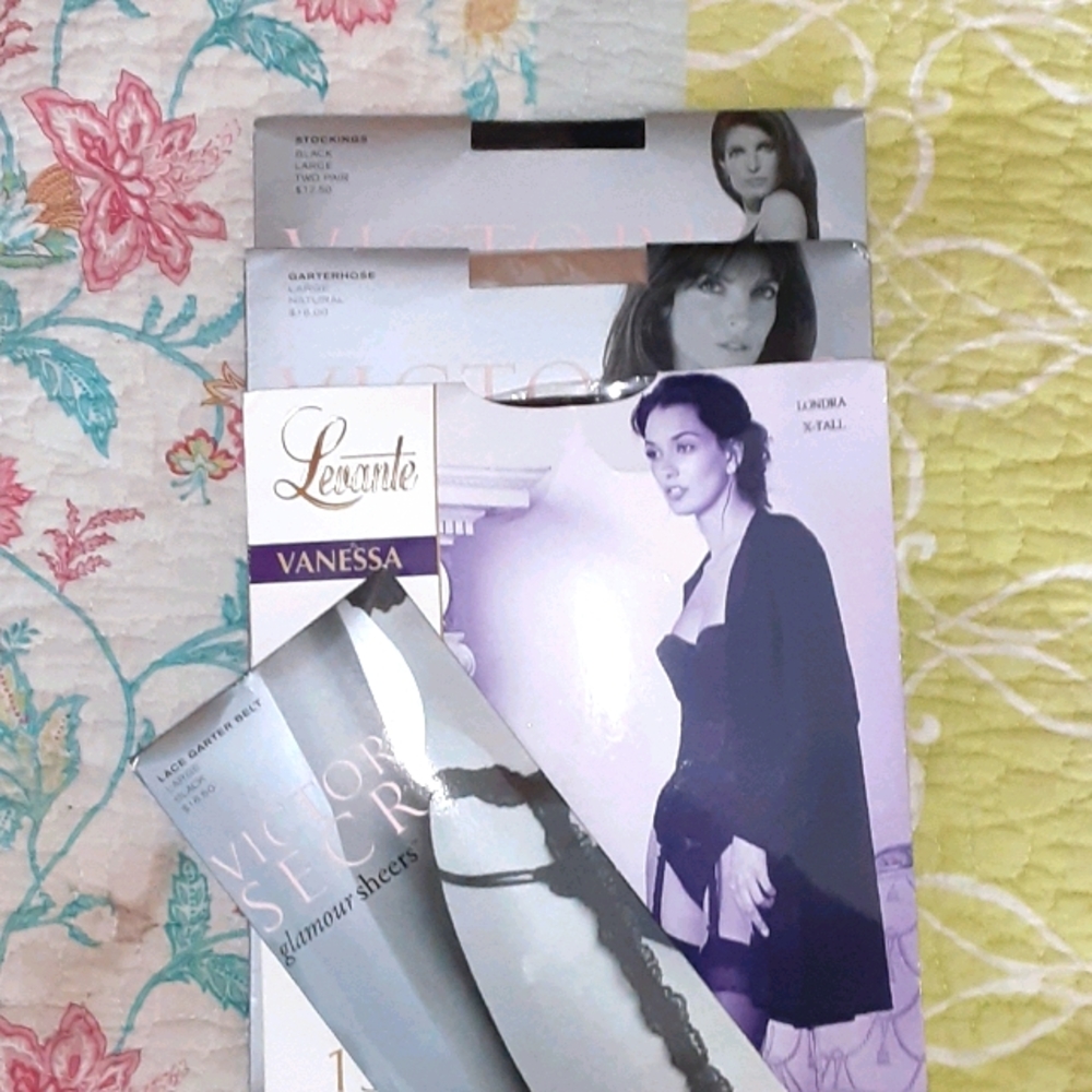 Stockings and garter belt